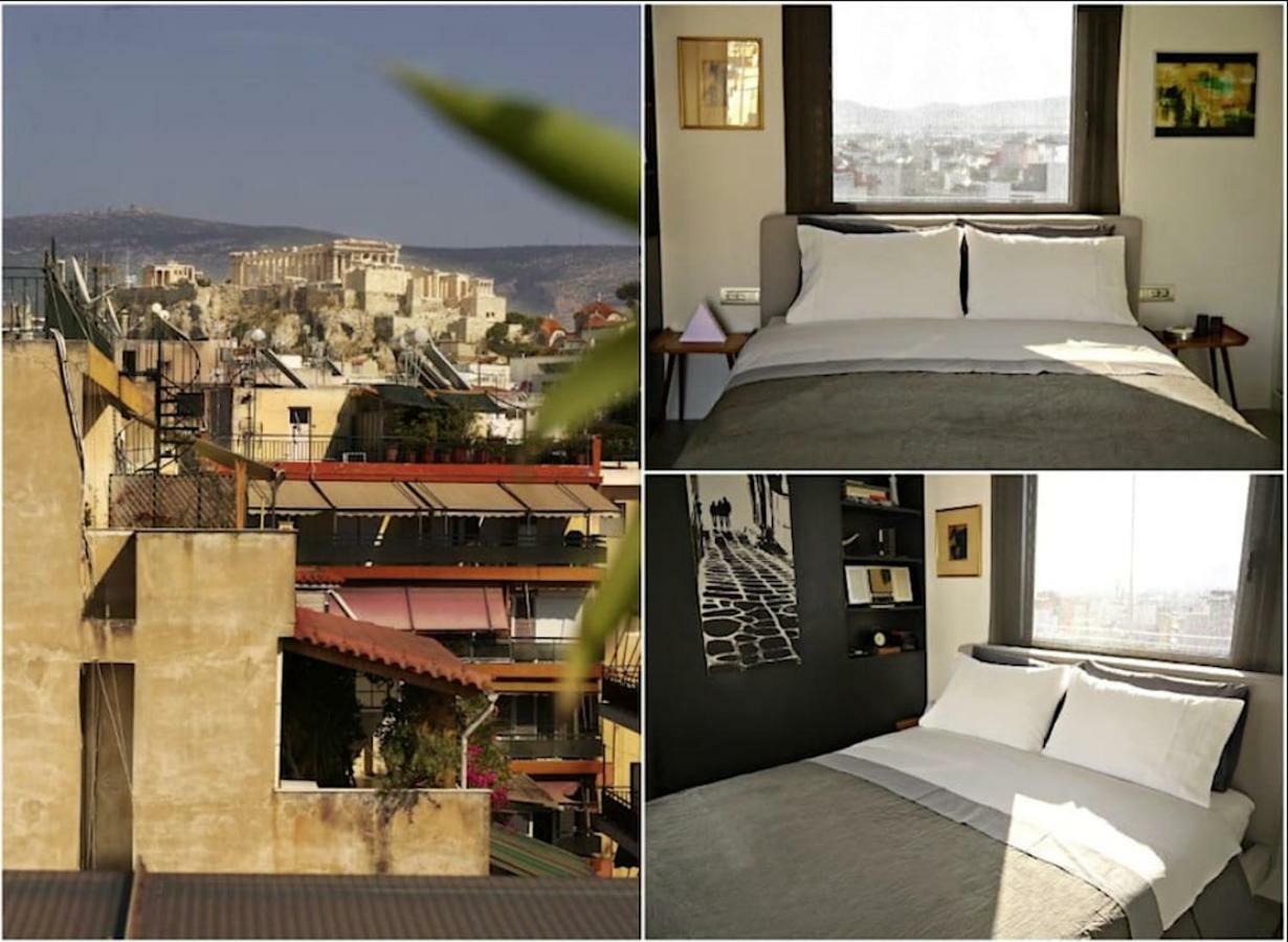 아테네 Stylish Penthouse With Acropolis And 360 View 아파트 외부 사진